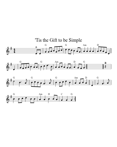 'Tis the Gift to be Simple