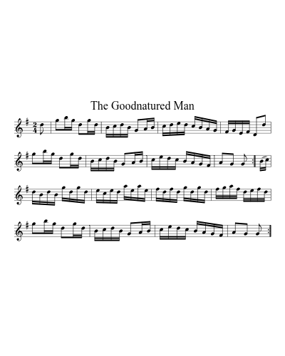 The goodnatured man (Version 2)