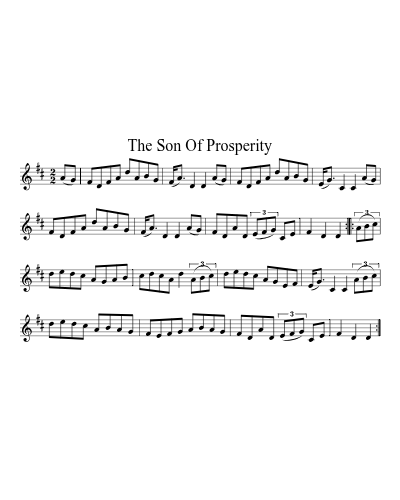 The Son Of Prosperity (Version 3) sheet music preview