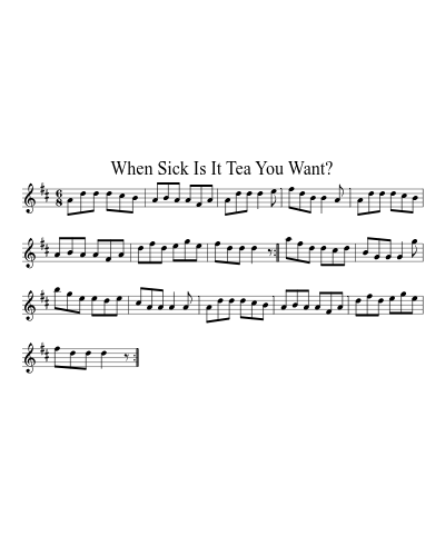 When Sick Is It Tea You Want?