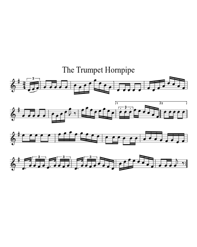 The Trumpet Hornpipe (Version 3) sheet music preview