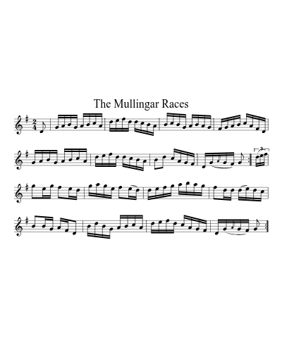 The Mullingar Races (Version 3) sheet music preview