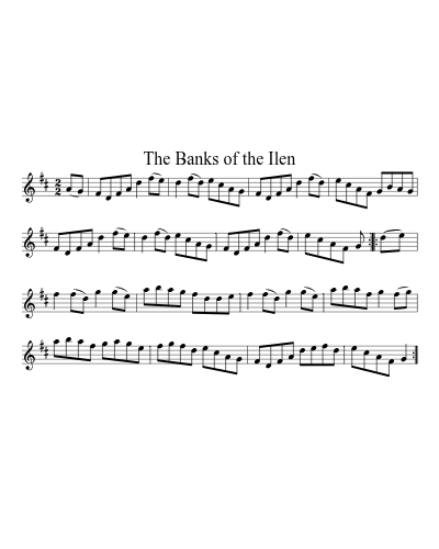 The Banks of the Ilen sheet music preview