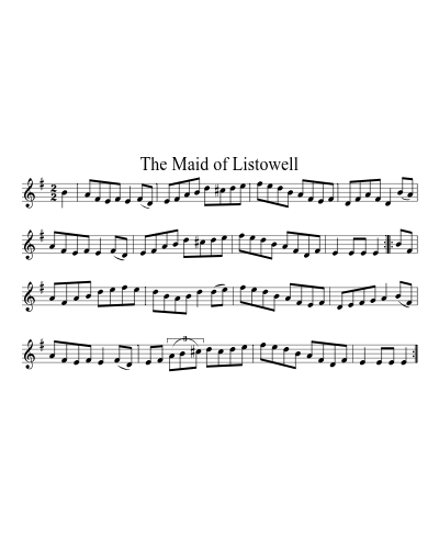 The Maid of Listowell (Version 2)