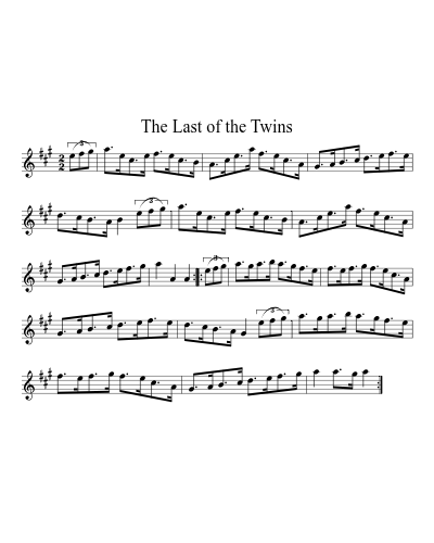 The Last of the Twins (Version 2) sheet music preview