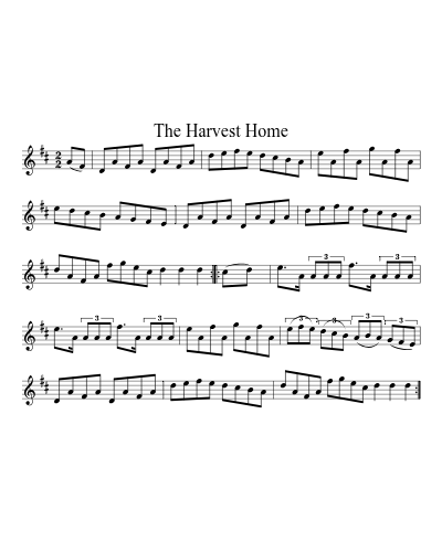 The Harvest Home (Version 4) sheet music preview