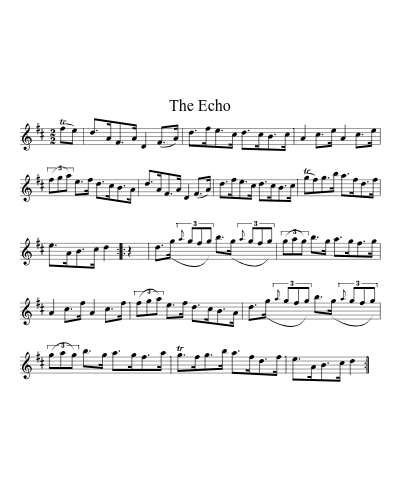 The echo (Version 3) sheet music preview