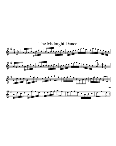 The Midnight Dance (Version 2) sheet music preview