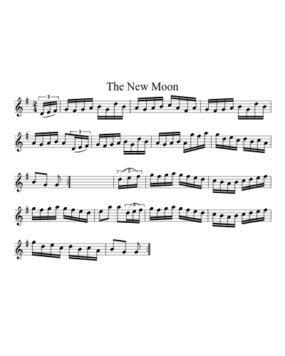 The New Moon (Version 2) sheet music preview