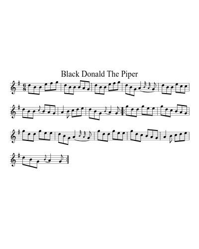 Black Donald The Piper preview