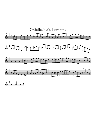 O'Gallagher's Hornpipe (Version 2)