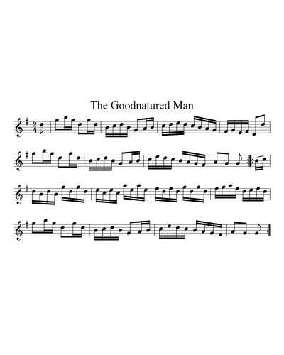 The goodnatured man (Version 3)