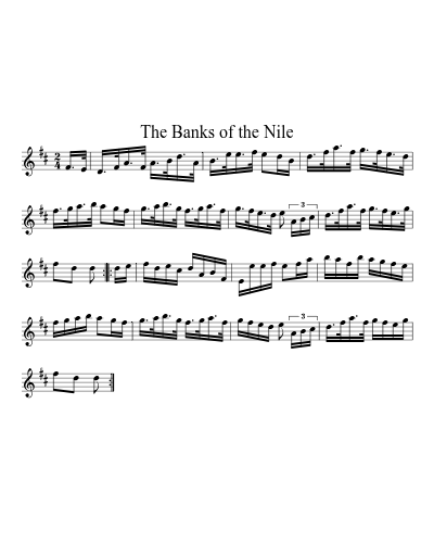 The Banks of the Nile sheet music preview
