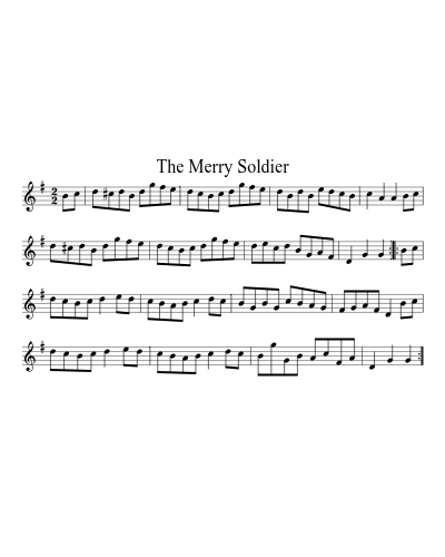 The Merry Soldier sheet music preview