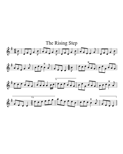 The Rising Step sheet music preview