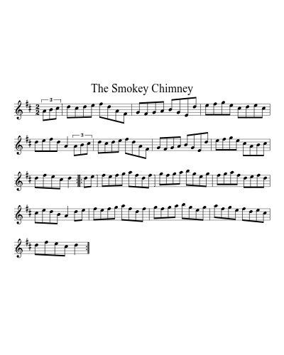 The Smokey Chimney sheet music preview