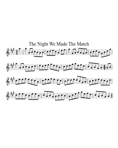 The Night We Made The Match