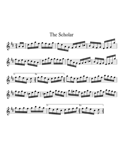 The scholar (Version 2) sheet music preview