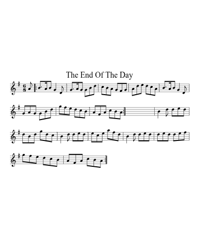 The end of the day (Version 3) sheet music preview