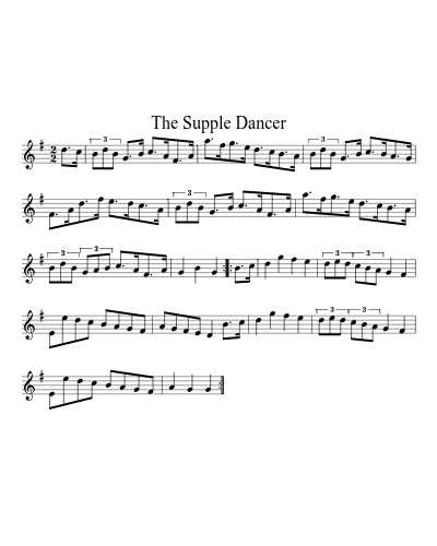 The Supple Dancer sheet music preview