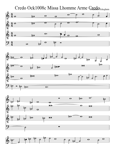 Credo Ock1008c Missa Lhomme Arme Credo preview