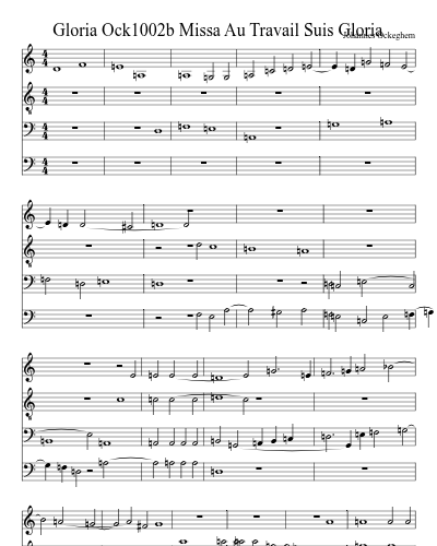 Gloria Ock1002b Missa Au Travail Suis Gloria preview