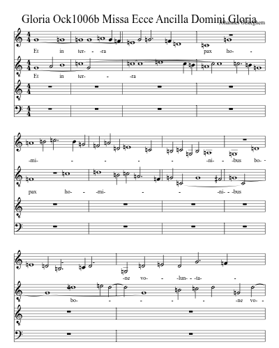 Gloria Ock1006b Missa Ecce Ancilla Domini Gloria preview