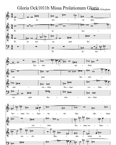 Gloria Ock1011b Missa Prolationum Gloria