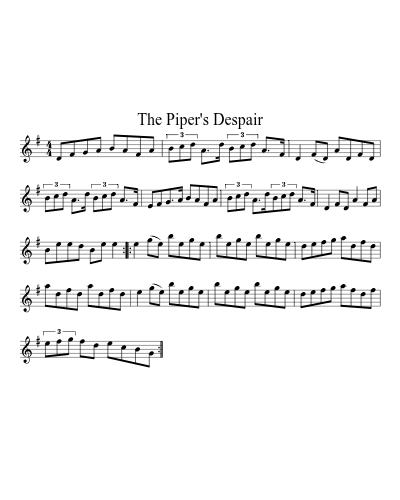 The piper's despair (Version 2)