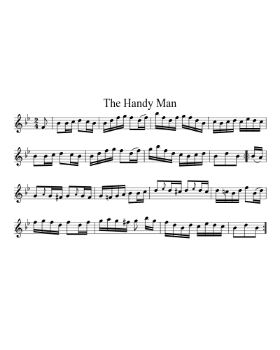 The Handy Man sheet music preview