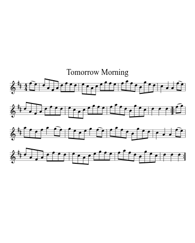 Tomorrow Morning preview