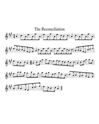 The reconciliation (Version 2) sheet music preview