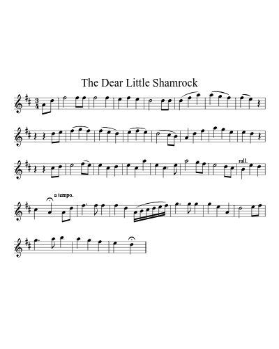 The Dear Little Shamrock