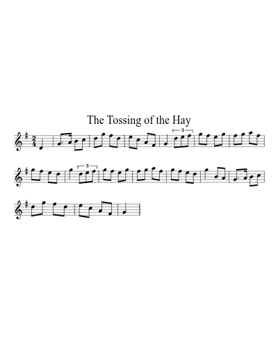 The Tossing of the Hay sheet music preview