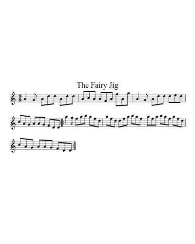 The Fairy Jig (Version 2) sheet music preview