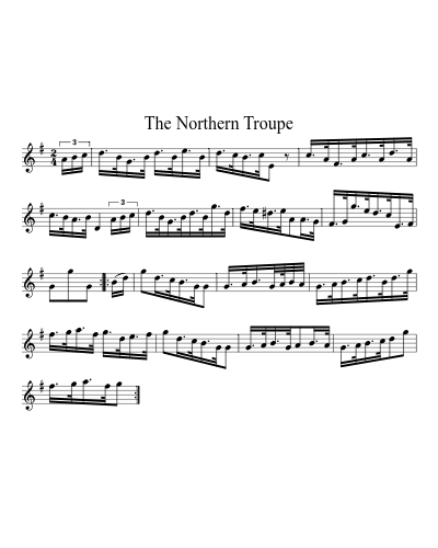 The Northern Troupe sheet music preview
