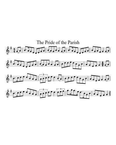 The Pride of the Parish sheet music preview