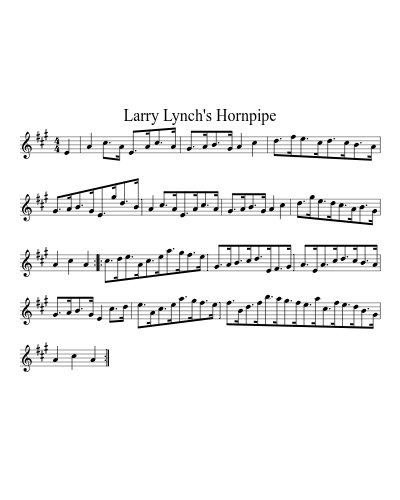 Larry Lynch's Hornpipe preview
