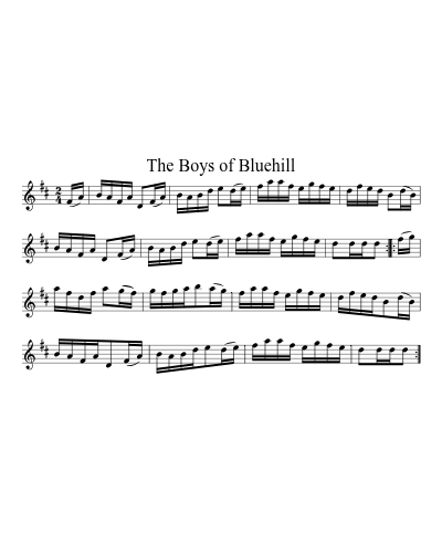 The Boys Of Bluehill (Version 3) sheet music preview
