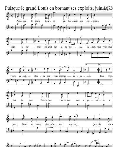 Puisque le grand Louis en bornant ses exploits, juin 1678 preview