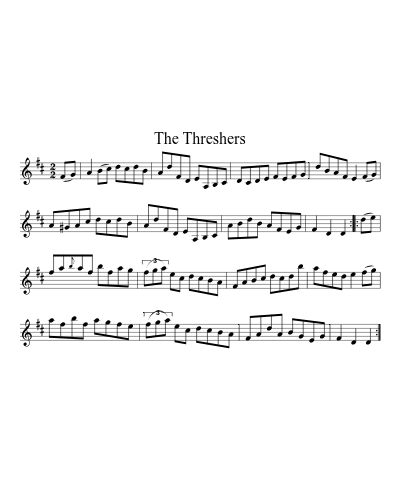 The Threshers sheet music preview