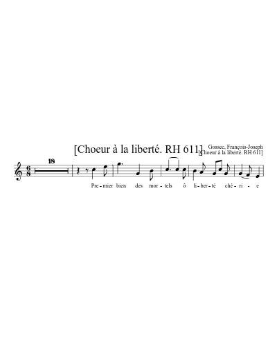 [Choeur à la liberté. RH 611]