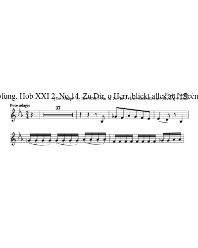 [Die Schöpfung. Hob XXI 2. No 14. Zu Dir, o Herr, blickt alles auf (Scène)]. Extrait preview