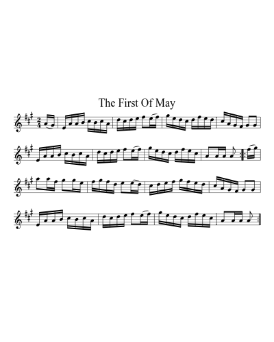The First Of May sheet music preview