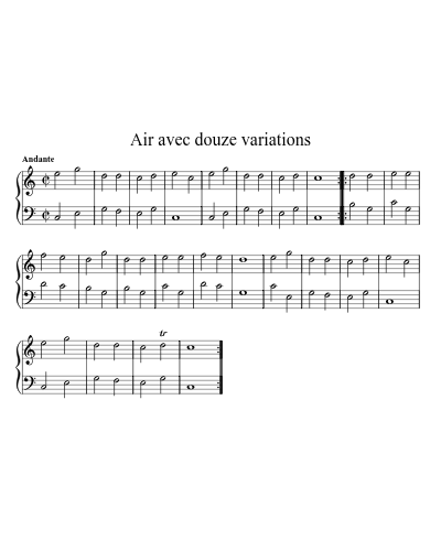 Air avec douze variations