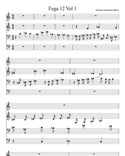 Fuga 12 Vol 1