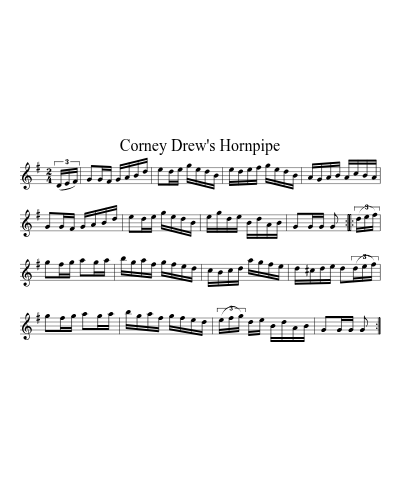 Corney Drew's Hornpipe preview