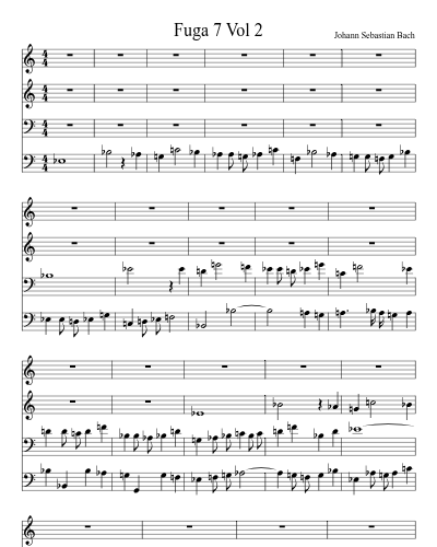 Fuga 7 Vol 2 sheet music preview