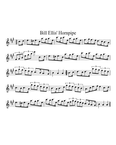 Bill Ellis' Hornpipe