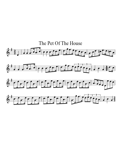 The Pet Of The House sheet music preview